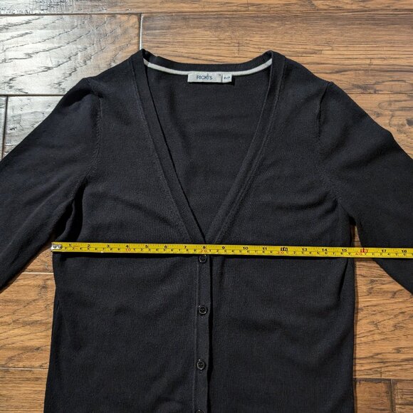 Ricki's cardigan button up V neck black size XS - Picture 4 of 10
